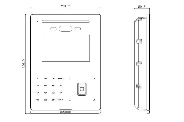 DS-KD9503-A1-BU外形尺寸