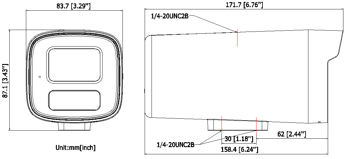 DS-2CD2245C(D)V6-L產(chǎn)品尺寸