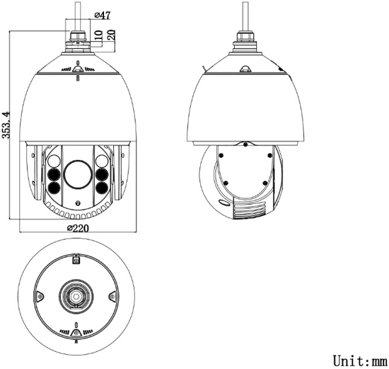 DS-2DF8225IH系列外形尺寸