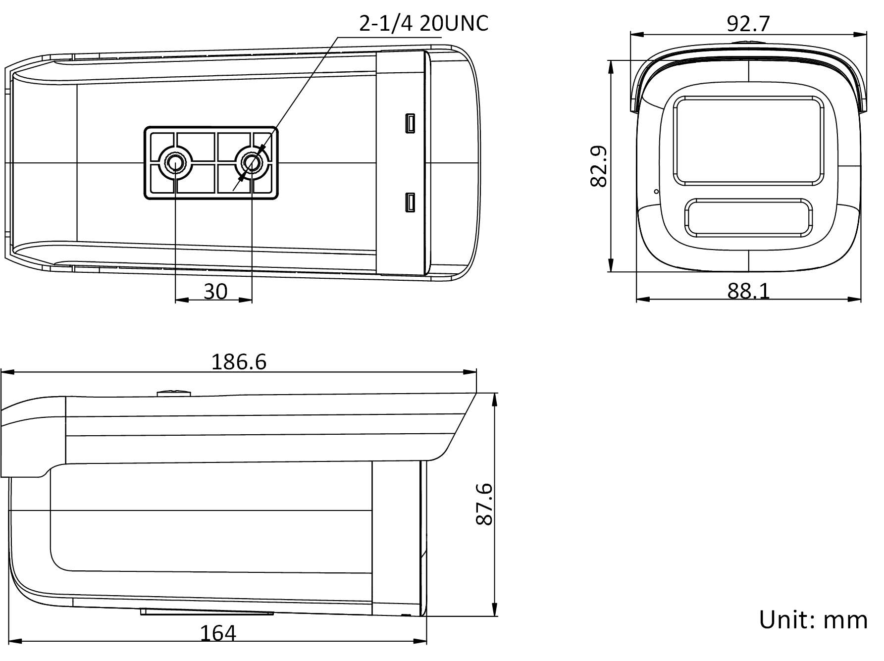 DS-2CD2T46(F)(D)WDV3-I3/5(S)產(chǎn)品尺寸