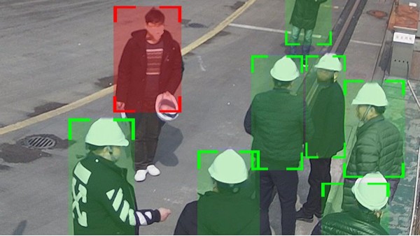 安全帽識別應用效果